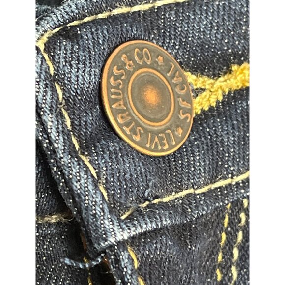 Levi’s Girls 711 Skinny Dark Wash Stretch Jeans 14 Regular - Picture 5 of 11